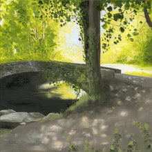 Load image into Gallery viewer, 'Fairy Bridge' 30x30cm (Plus Frame) Oil on canvas - Laura Dunne Art
