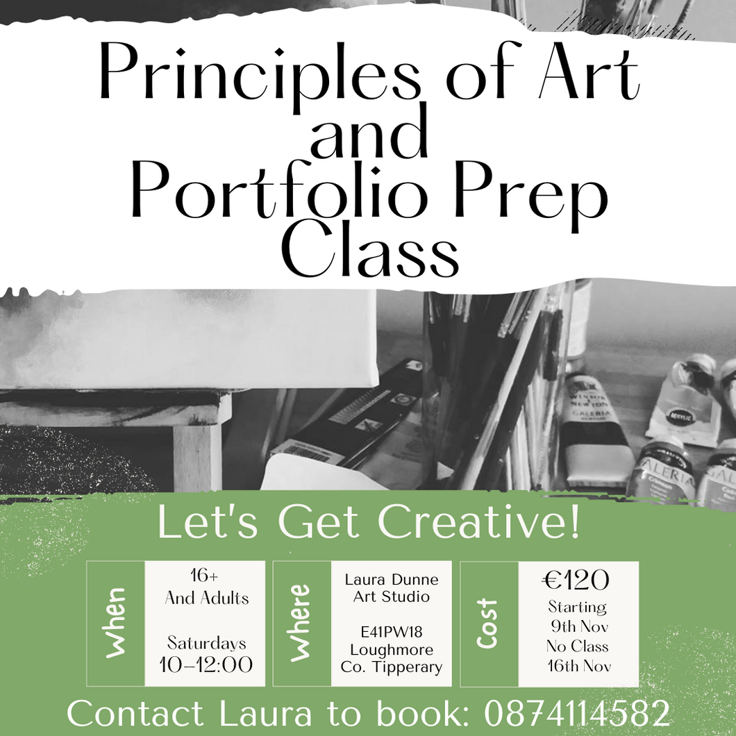 Principles Of Art And Portfolio Prep - Saturday 10-12:00