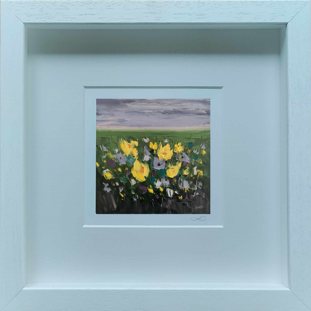 Framed Print 'Earrach na Beatha' (Spring of Life) 10x10cm image (26x26cm with frame) Open Edition Print - Laura Dunne Art