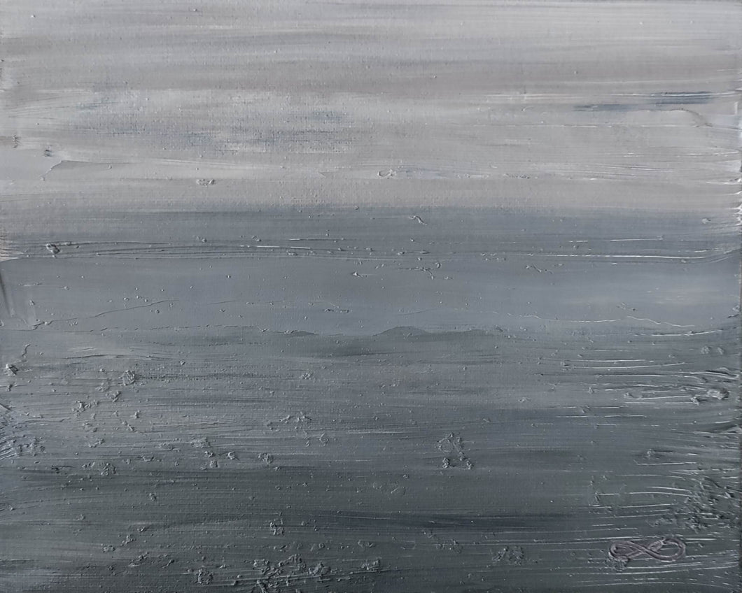 Clouds Came Down - 25.5x20.5 cm Oil on board (UNFRAMED)